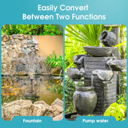 Filtre de bassin et fontaine P2326D 40 W 660 GPH AC avec kit d'éclairage 