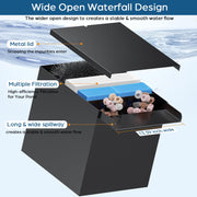 Kit cascade métallique AC 80 W 1 200 GPH 12 po x 13,4 po x 13,4 po 