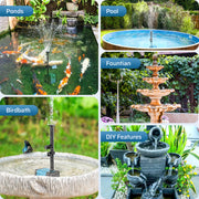 Pompe solaire pour fontaine à eau 10 W 120 GPH 