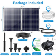 Pompe solaire pour fontaine à eau 70 W 680 GPH 
