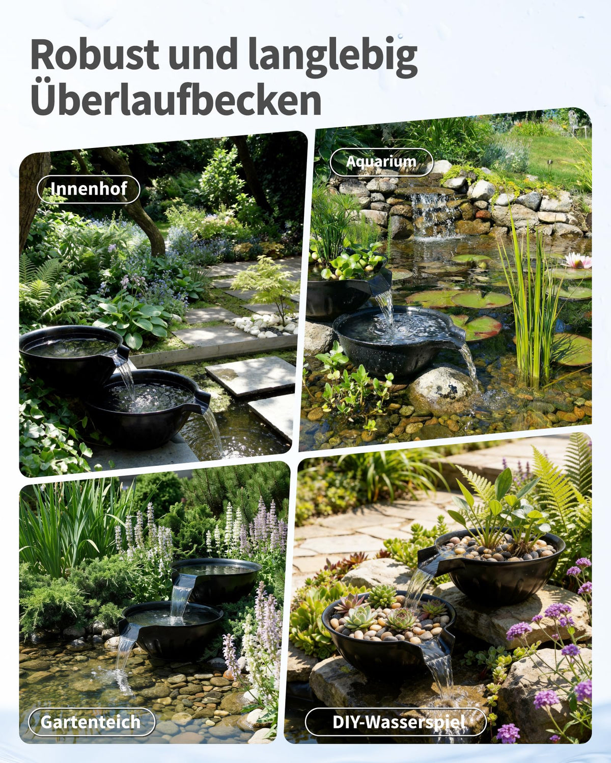 Set fontaine avec bac et margelle