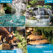 Kit de filtre et fontaine solaire pour bassin P3703 70 W 680 GPH 