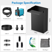 Kit cascade métallique AC 40 W 660 GPH 8