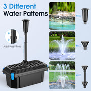 Kit de filtre et fontaine pour bassin P2326 40 W 660 GPH AC 