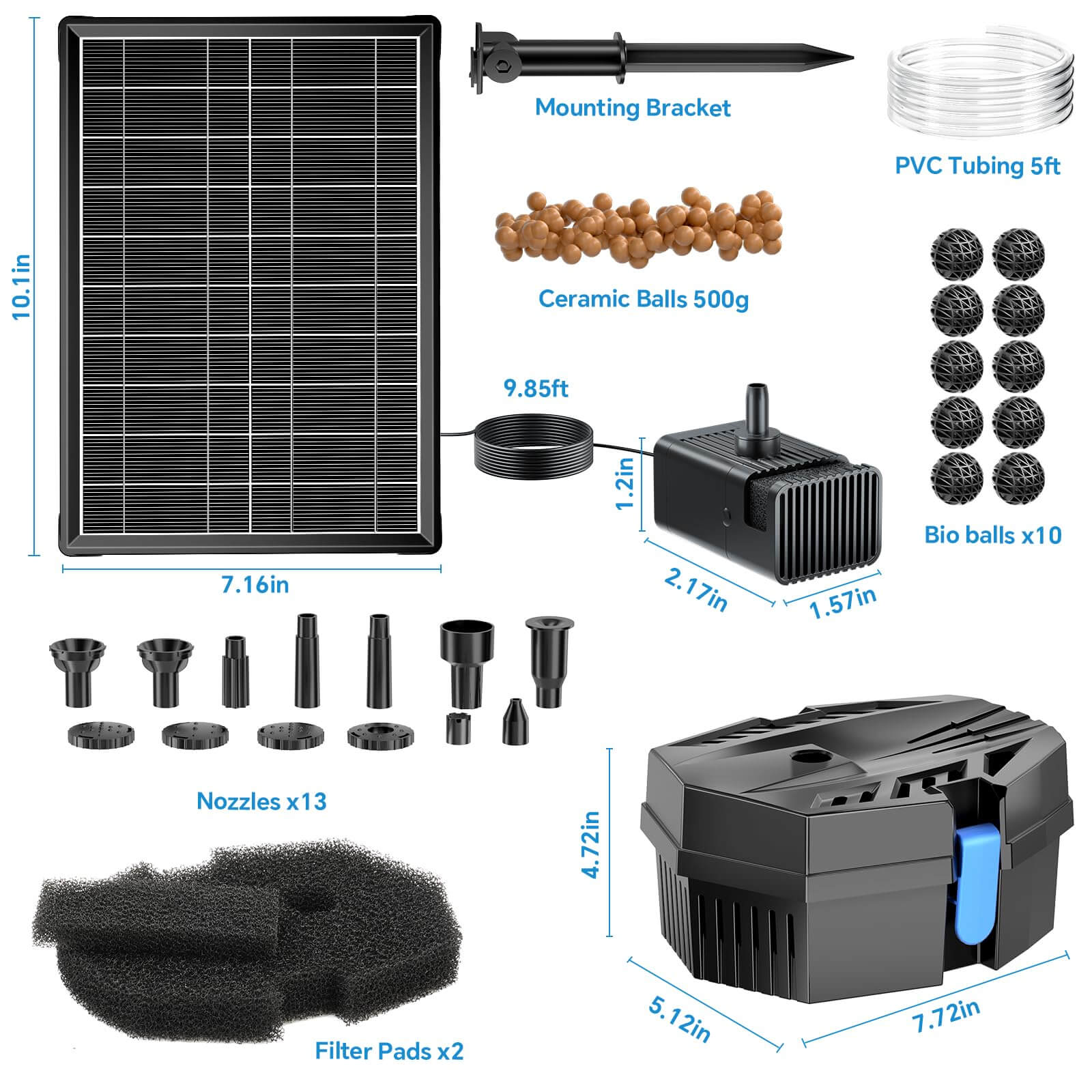 solar pond pump and filter with battery backup,solar pond filter with battery backup,solar powered pond filter with battery backup