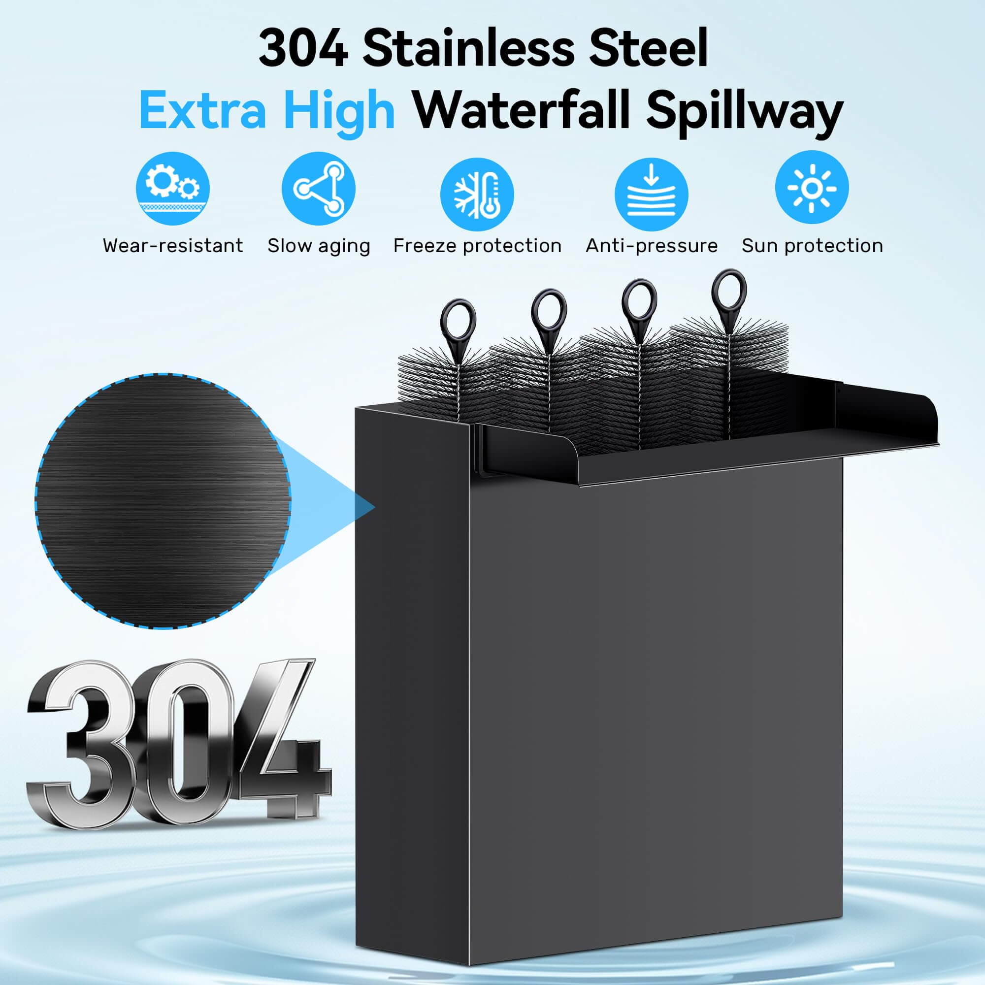 metal waterfall spillway,pond with waterfall kit,small waterfall kit