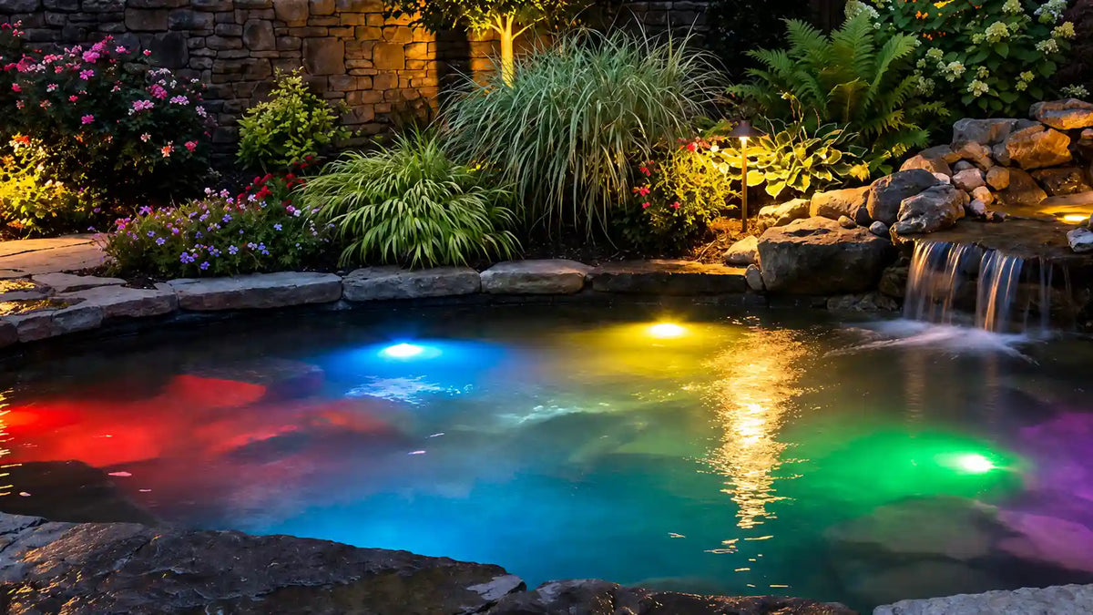 pond led koi pond lighting