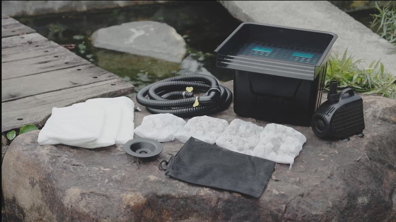 80W 1200GPH Electric Waterfall Pump Kit with 12.6"x11" Spillway